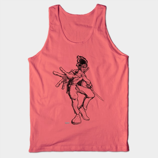 The Bladesman Tank Top by UBiv Art Gallery